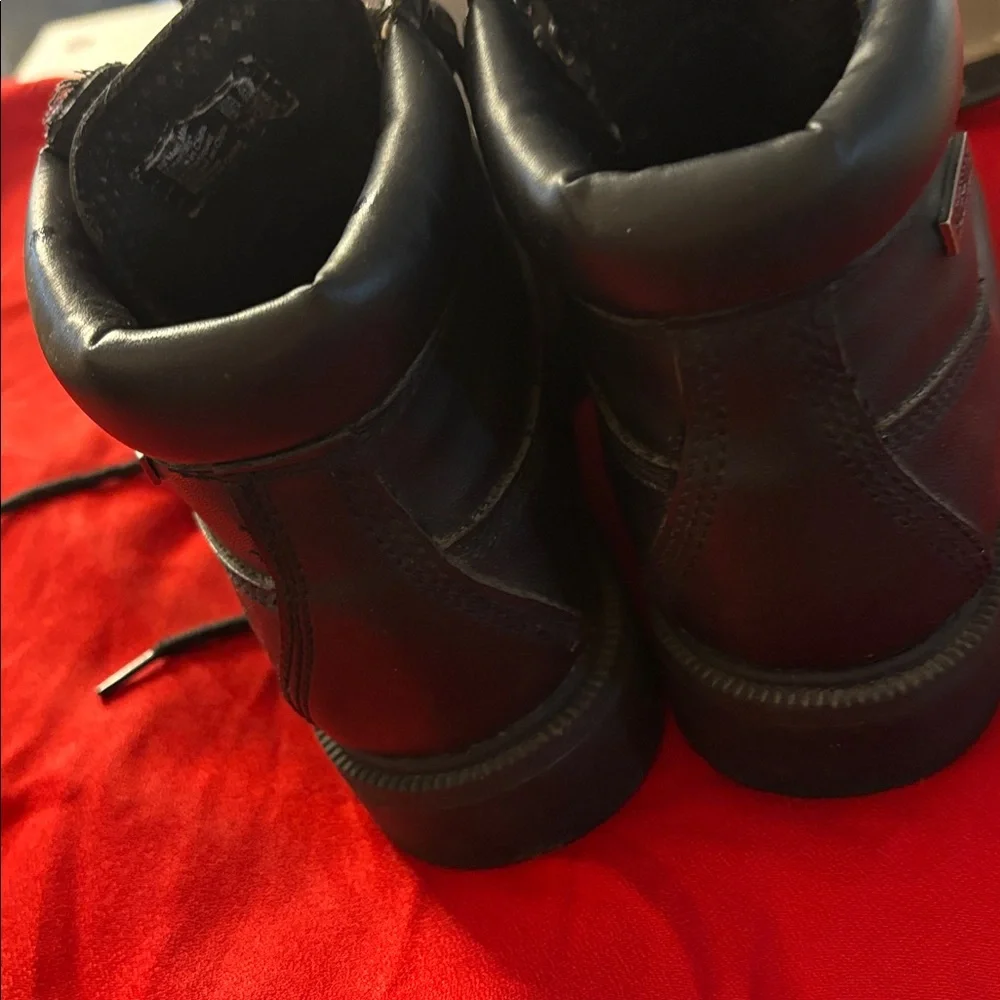 Children’s Black Leather Lace-Up waterproof Boots 2 1/2